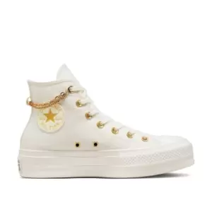 Converse Chuck Taylor All Star Lift, Egret/Thriftshop Yellow, size: 3+, Female, Trainers, A04453C