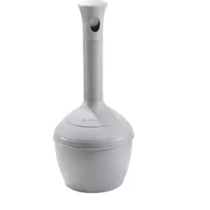 Elite Smokers Cease-Fire Cigarette Butt Receptacle, Cap. 4 gal, bucket incld, poly, Cool Gray.