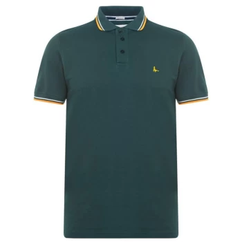 Jack Wills Tipped Polo - Dark Green