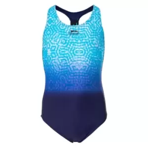 Slazenger Sport Back Swimsuit Junior Girls - Blue