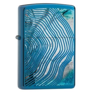 Zippo Tree Rings Design Blue Regular Windproof Lighter