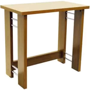 Watsons - balance - Office Desk / Computer Workstation / Dressing Table - Oak - Oak / Silver