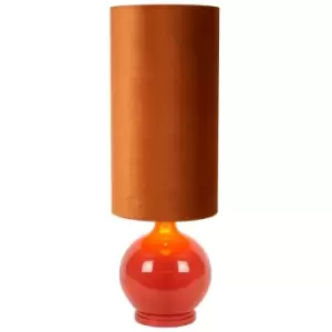 Lucide Esterad Retro Floor lamp - Ø34cm - 1xE27 - Orange