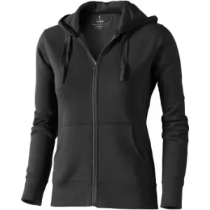 Elevate Womens/Ladies Arora Hooded Full Zip Sweater (XXL) (Anthracite)