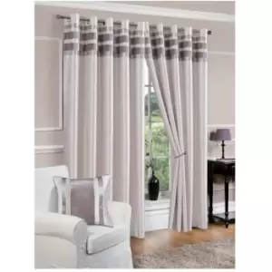 Denver Eyelet Curtain - 66X72 - Silver