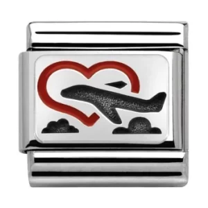 Nomination CLASSIC Silvershine Plates Honeymoon Charm 330208/02