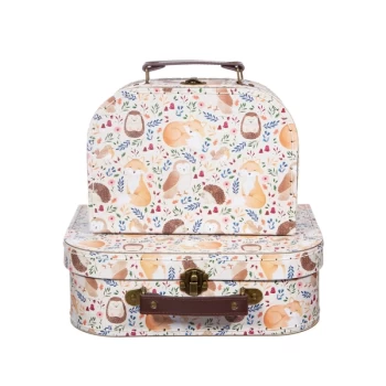 Sass & Belle Forest Folk Suitcases - Set of 2