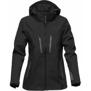 Stormtech Womens/Ladies Patrol Hooded Soft Shell Jacket (M) (Black/Carbon)