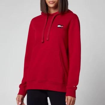 Tommy Hilfiger Womens Regular Motion Flag Hoodie - Raspberry Juice - M