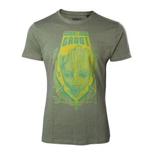 Marvel Comics Guardians of the Galaxy Vol. 2 Mens XX-Large I am Groot T-Shirt - Green