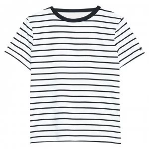 Jack Wills Willowhill Open Back T-Shirt - Navy/White