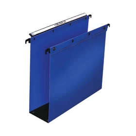 Elba Foolscap Ultimate Suspension File Polypropylene 80mm Base Blue Pack of 10