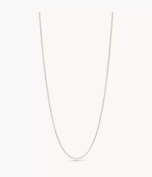 Fossil Outlet Women Vintage Iconic Oh So Charming Rose Gold-Tone Stainless Steel Chain Necklace