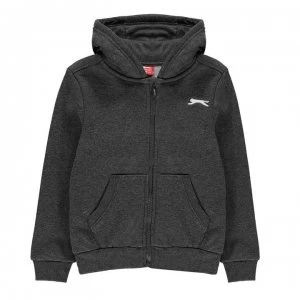 Slazenger Zipped Hoody Junior - Charcoal Marl