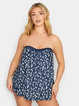 Yours Yours Ikat A-line Tankini - Blue Size 24, Women