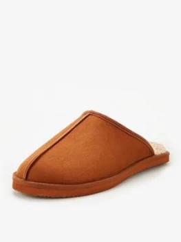 Jack & Jones Dudely Borg Lined Slippers - Almond