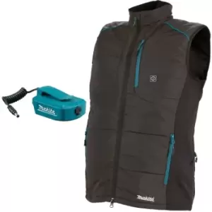 Makita DCV202ZXL LXT 18v Cordless Battery Heated Vest Gilet - Black Extra Large