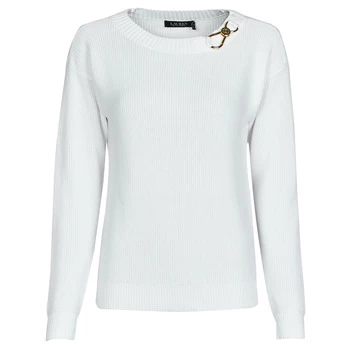 Lauren Ralph Lauren YAMINAH-LONG SLEEVE-SWEATER womens Sweater in White - Sizes S,M,L,XL,XS