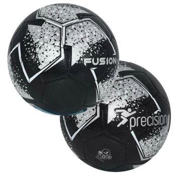 Fusion Midi Size 2 Training Ball - Midi (Size 2) - Black/Silver/White - Precision