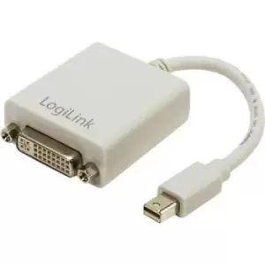 LogiLink CV0037 DisplayPort / DVI Adapter [1x Mini DisplayPort plug - 1x DVI socket 29-pin] White 0.09 m