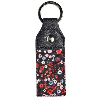 Jack Wills Torington Floral Fabric Keyring - Multi