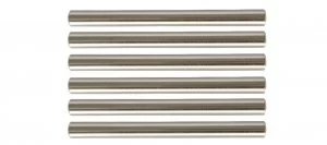 Wickes T Bar Door Handle - Brushed Nickel 135mm Pack of 6