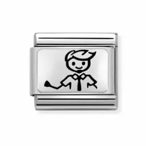 Nomination Classic Silver My Super Family Dad Charm