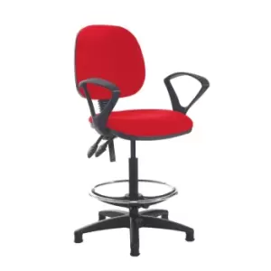 Dams MTO Jota Draughtsmans Chair with Fixed Arms - Bridgetown Purple