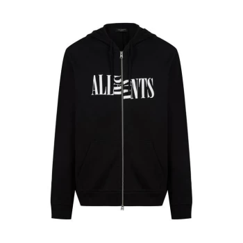 AllSaints Nico Zip Hoody - Jet Black