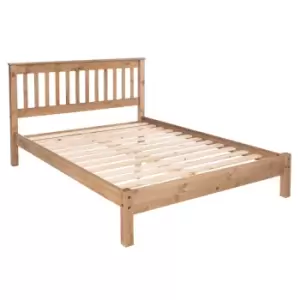 Corona 4'6" slatted low end bedstead