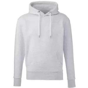 Anthem Unisex Adult Organic Hoodie (S) (Ash)