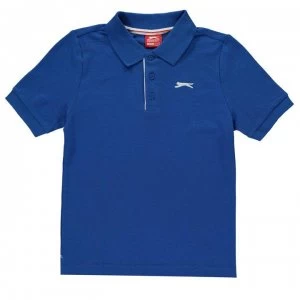 Slazenger Plain Polo Shirt Junior Boys - Royal