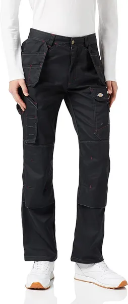 Dickies Mens Redhawk Pro Multi Pocket Work Trousers 36R - Waist 36', Inside Leg 32' Black DIC017-BLK-36R