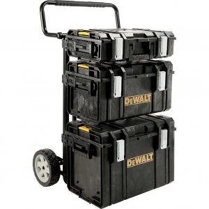 DEWALT Heavy Duty Toughsystem Trolley + 3 Tool Boxes