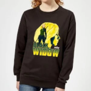 Avengers Black Widow Womens Sweatshirt - Black - XS