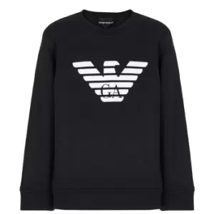 Emporio Armani Eagle Logo Sweater - Blue