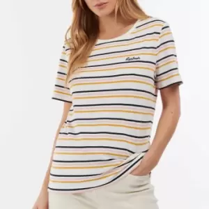 Barbour Womens Picnic T-Shirt - Cloud Stripe - UK 12