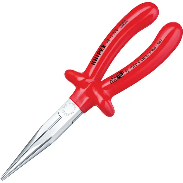 Knipex 26 27 200 Curved Snipe Nose Side Cutting Pliers (Stork Beak...