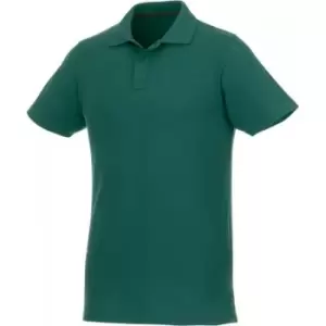 Elevate Mens Helios Short Sleeve Polo Shirt (XS) (Forest Green)