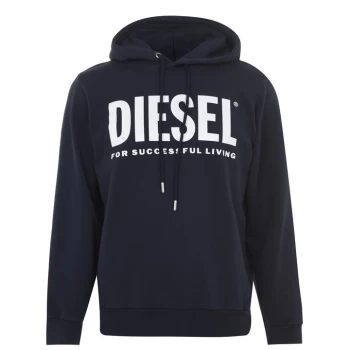 Diesel Text Logo OTH Hoodie - Blue