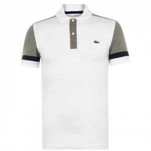 Lacoste Colour Block Sleeve Polo Shirt - Fluer 22H