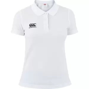 Canterbury Womens/Ladies Waimak CCC Logo Polycotton Polo Shirt 14 - Chest 38' (97cm)