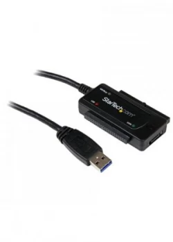 StarTech USB 3.0 to SATA or IDE Hard Drive Adapter Converter - 2.5 / 3.5 IDE and SATA to USB 3 Adapter - Includes power supply