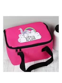 The Personalised Memento Company Unicorn Pink Lunch Bag