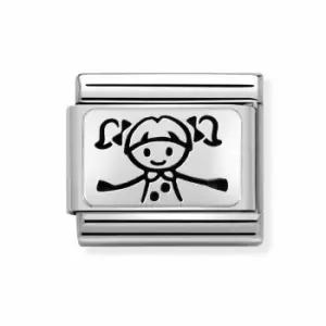 Nomination Classic Silver My Super Family Girl Charm