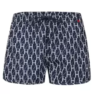 Hugo Monogram Shorts - Blue