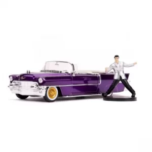 Elvis Presley Hollywood Rides Diecast Model 1/24 1956 Cadillac Eldorado with Figure