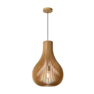 Bodo Scandinavian Pendant Light - Ø38cm - 1xE27 - Light Wood