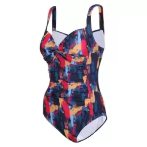 Regatta Sakari Swim Costume - NavyBrshStrk