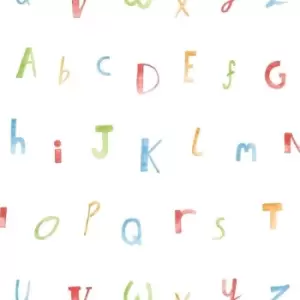 Holden Decor- Make Believe Alphabet Kids Bedroom Wallpaper - Multicoloured 12560